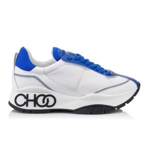 Jimmy Choo Raine Blue White Sneakers